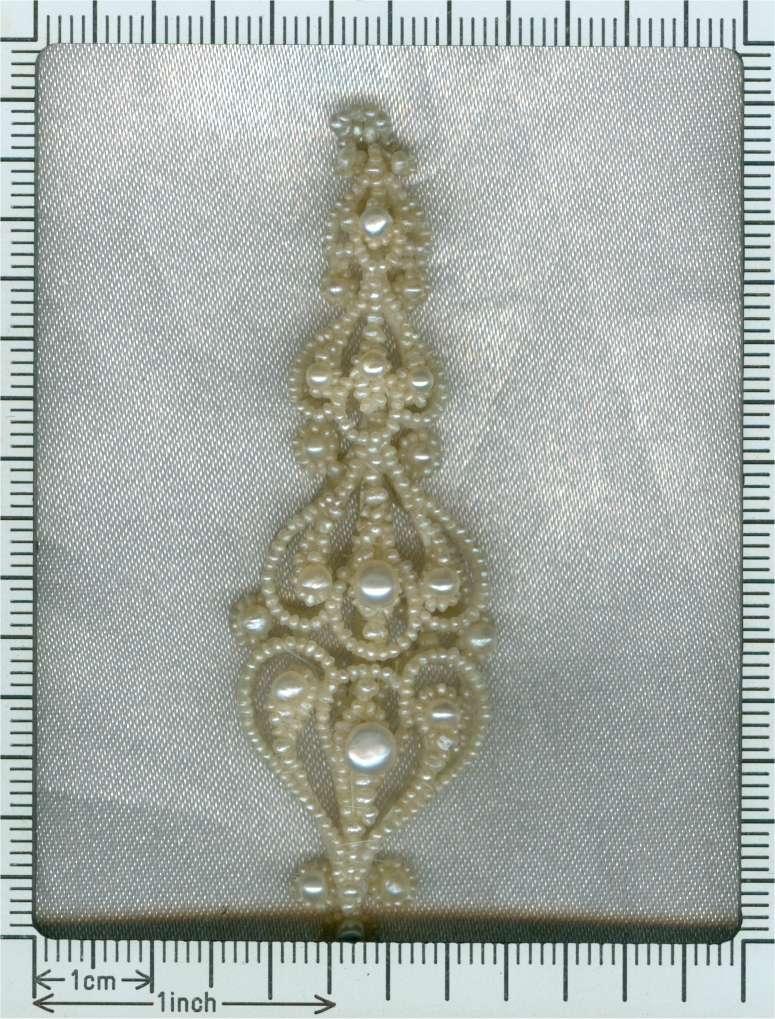 Georgian woven natural seed pearl parure necklace pendant brooches pre Victorian (image 48 of 50)